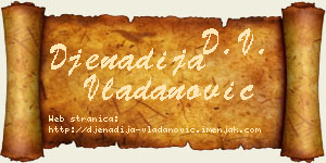 Đenadija Vladanović vizit kartica